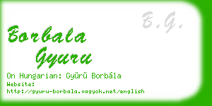 borbala gyuru business card